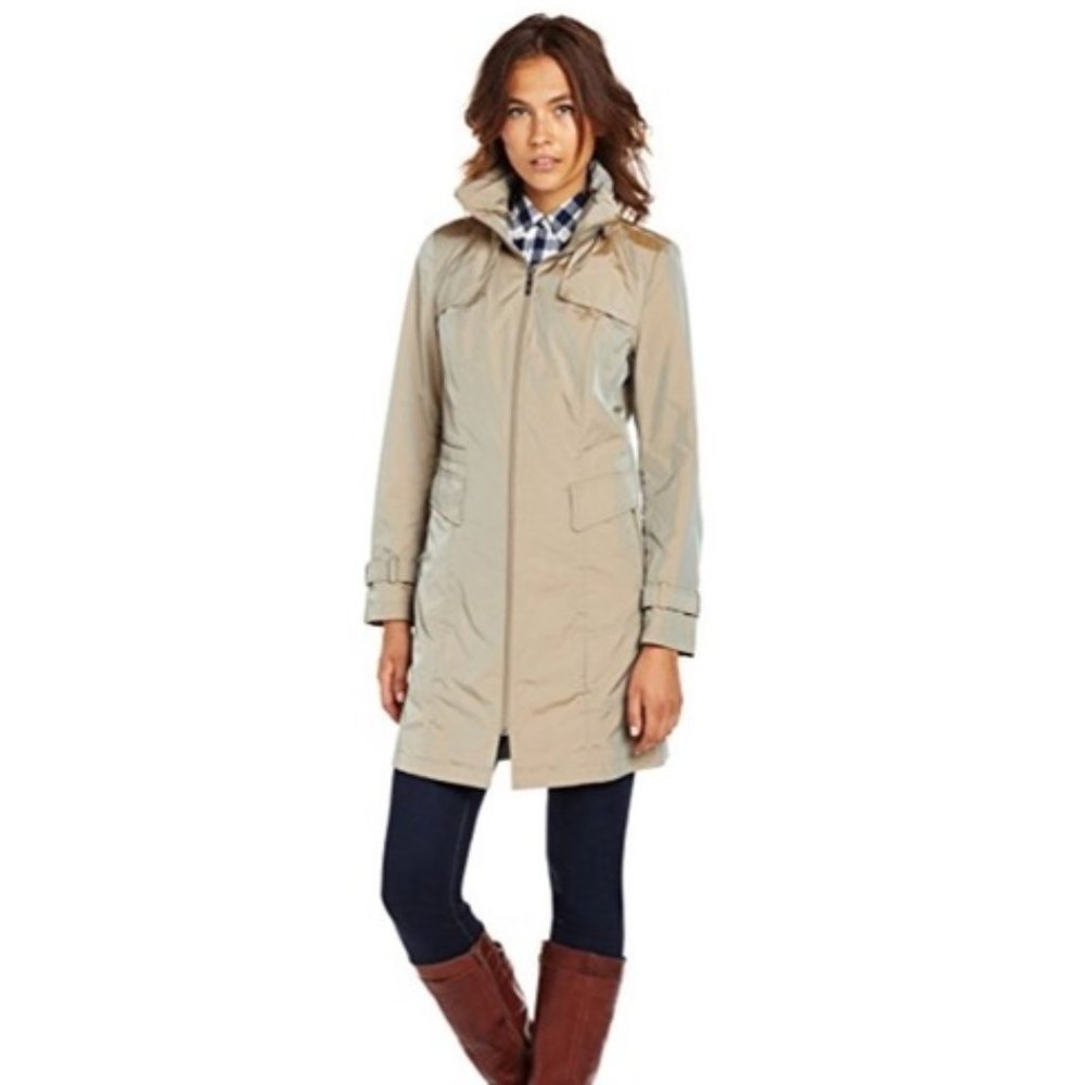 Cole Haan Lightweight Rain Jacket Coat Hooded